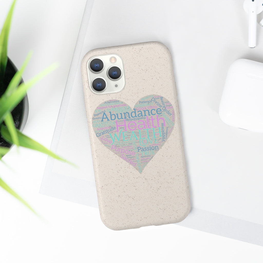 Heart Intention Manifest Biodegradable Cases