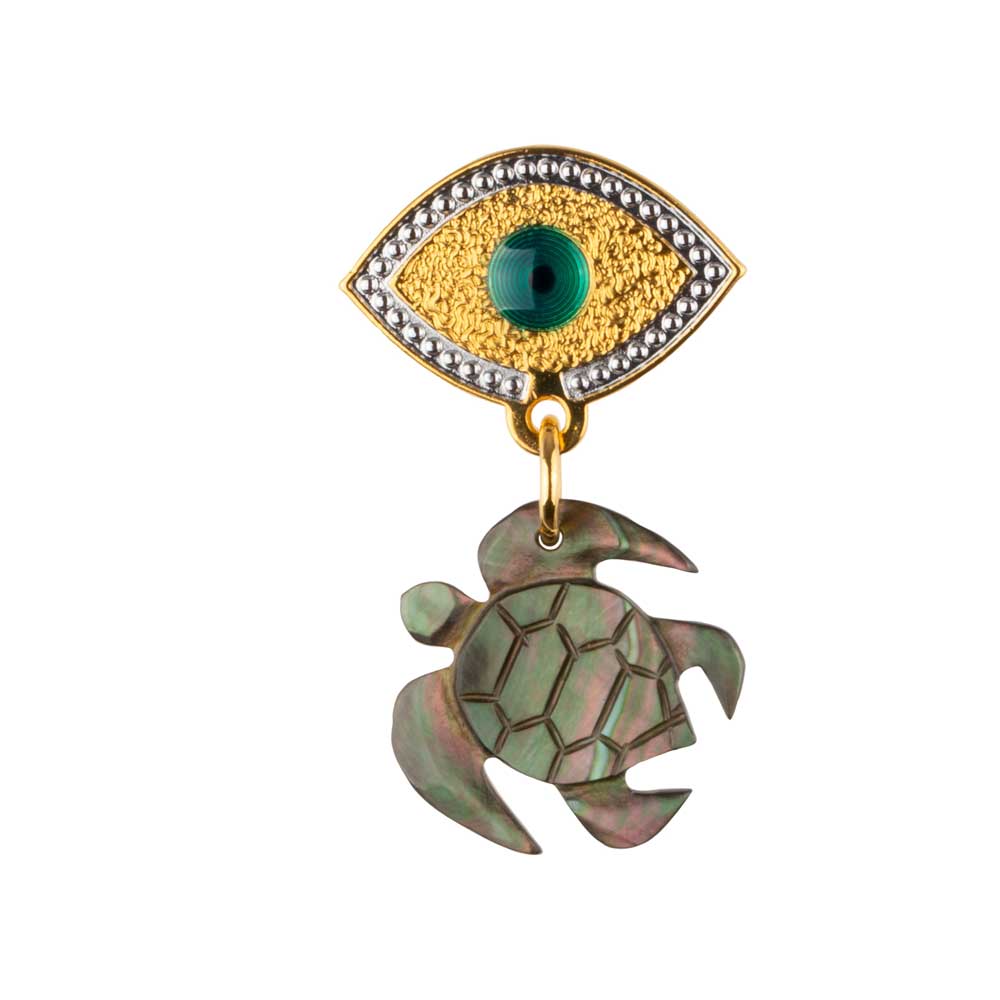 Lucky Eye Turtle Earring (Sold by unit)