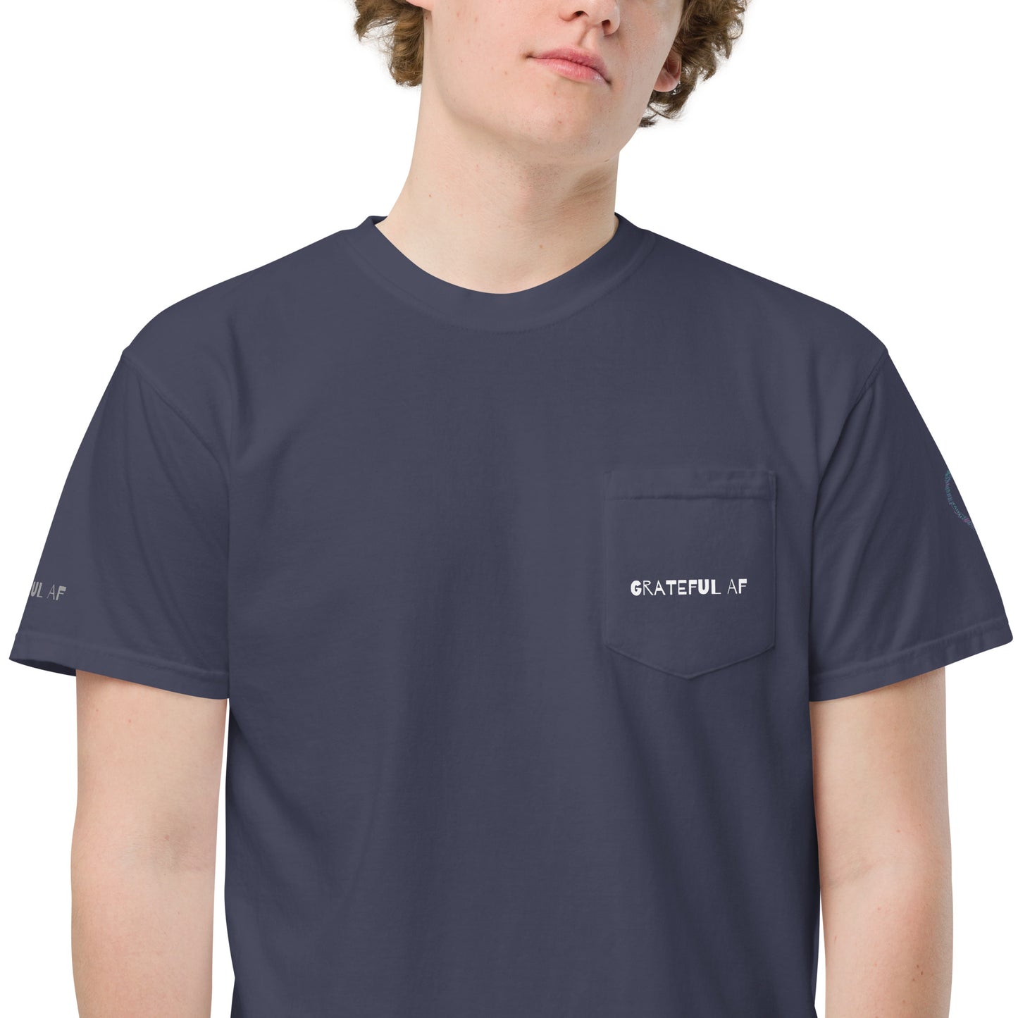 Grateful AF Unisex garment-dyed pocket t-shirt