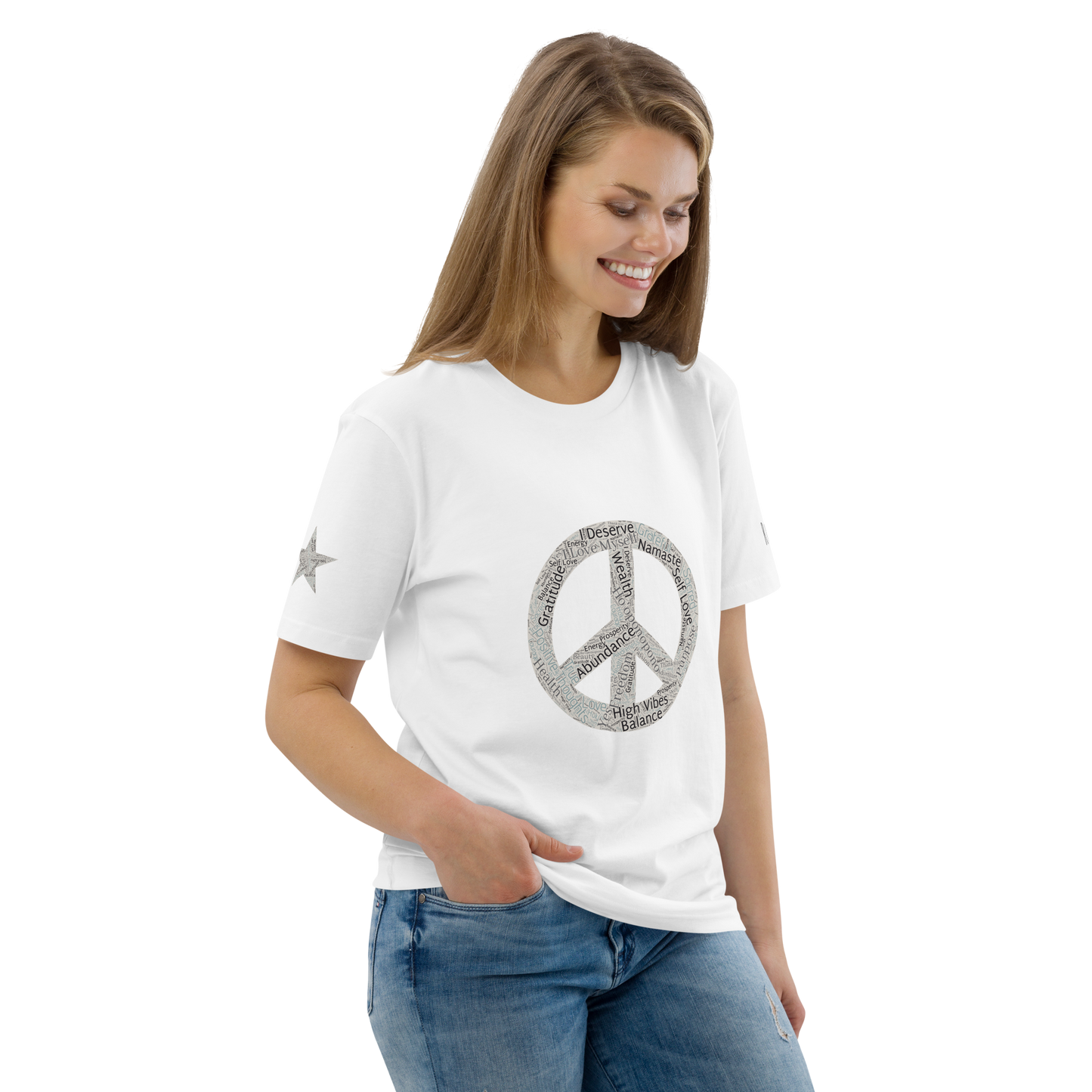 My peace Manifest Unisex organic cotton t-shirt